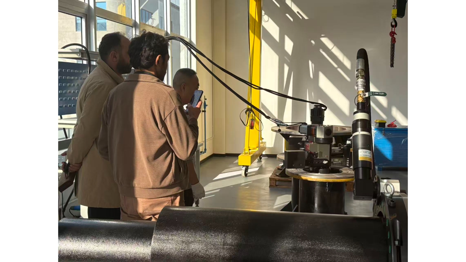 Máy tiện mặt bích 3 mét